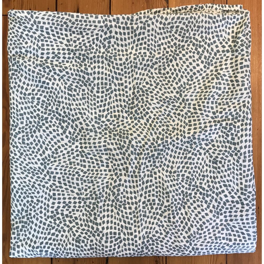 IKEA Tradkrassula Queen Full Double Blue Teal Patterned Duvet Cover Cotton
